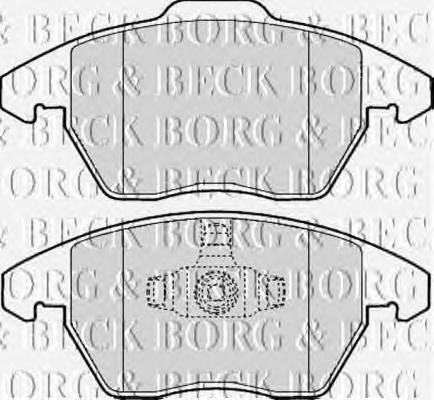 BBP1888 Borg&beck pastillas de freno delanteras