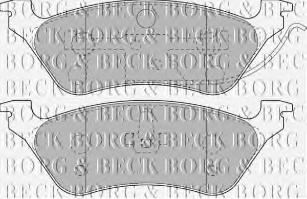 BBP1889 Borg&beck pastillas de freno traseras