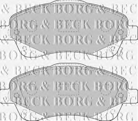 BBP1854 Borg&beck pastillas de freno delanteras