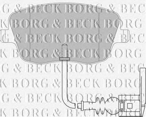 BBP1855 Borg&beck pastillas de freno delanteras