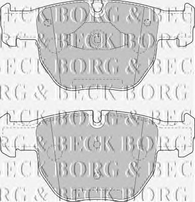BBP1853 Borg&beck pastillas de freno delanteras