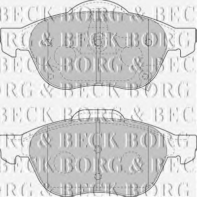 BBP1857 Borg&beck pastillas de freno delanteras