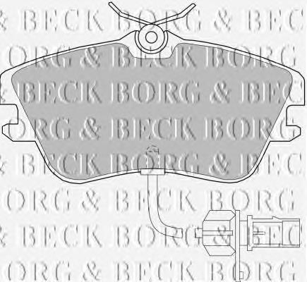 BBP1856 Borg&beck pastillas de freno delanteras