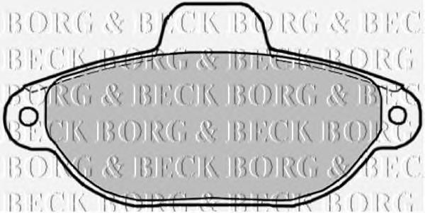 BBP1852 Borg&beck pastillas de freno delanteras