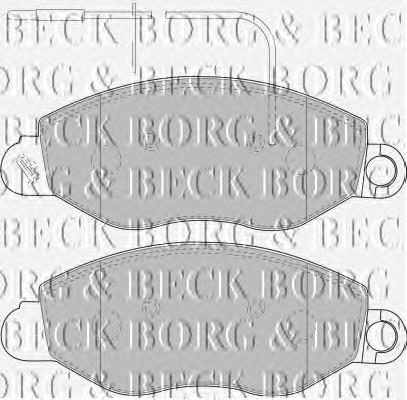 BBP1850 Borg&beck pastillas de freno delanteras