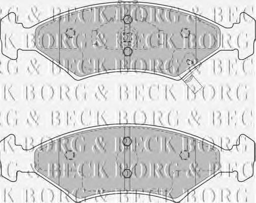BBP1865 Borg&beck pastillas de freno delanteras
