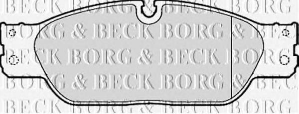 BBP1869 Borg&beck pastillas de freno delanteras