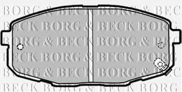 BBP1868 Borg&beck pastillas de freno delanteras