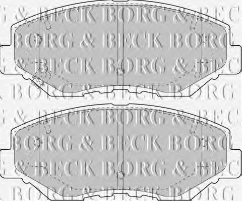 BBP1860 Borg&beck pastillas de freno delanteras