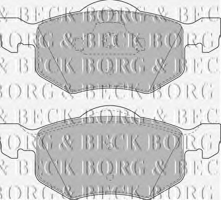 BBP1858 Borg&beck pastillas de freno delanteras