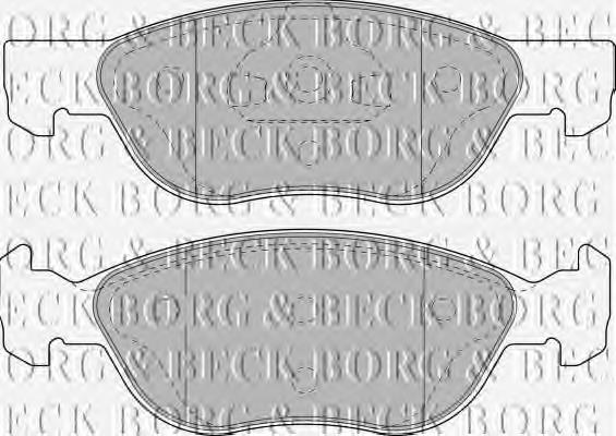 BBP1859 Borg&beck pastillas de freno delanteras