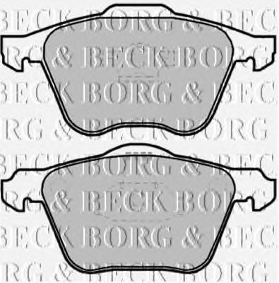 BBP1861 Borg&beck pastillas de freno delanteras