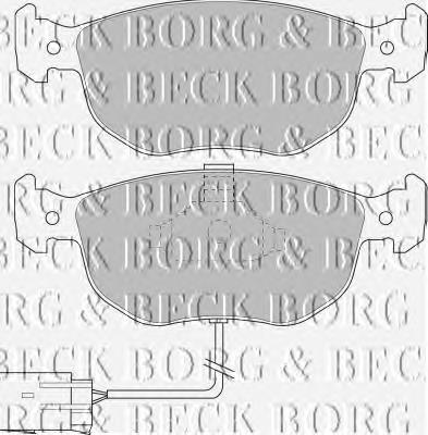 BBP1394 Borg&beck pastillas de freno delanteras