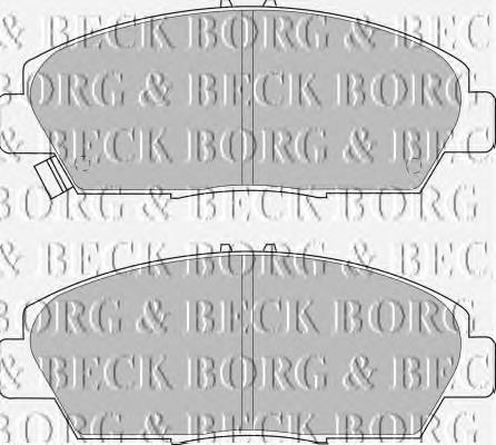 BBP1398 Borg&beck pastillas de freno delanteras