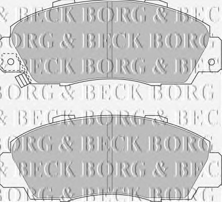 BBP1389 Borg&beck pastillas de freno delanteras