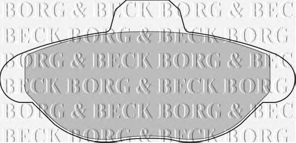 BBP1391 Borg&beck pastillas de freno delanteras