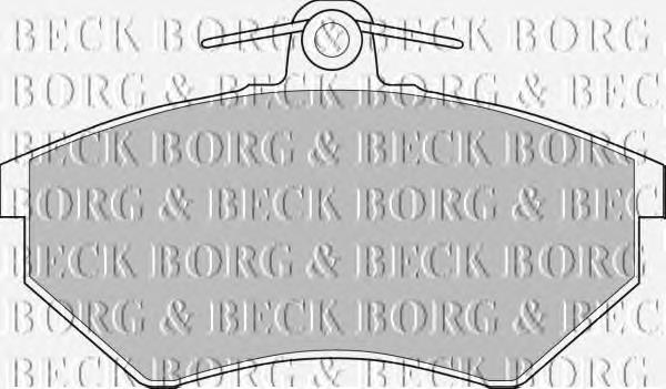 BBP1406 Borg&beck pastillas de freno delanteras
