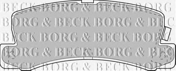 BBP1405 Borg&beck pastillas de freno traseras