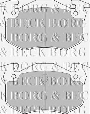 BBP1401 Borg&beck pastillas de freno traseras