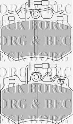 BBP1403 Borg&beck pastillas de freno delanteras