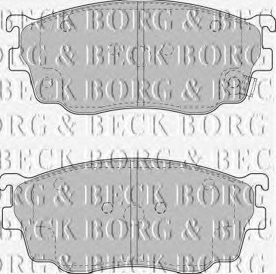 BBP1404 Borg&beck pastillas de freno delanteras