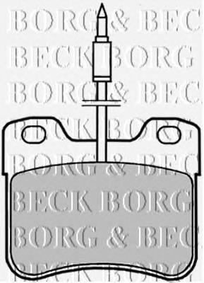 Pastillas de freno delanteras BBP1402 Borg&beck