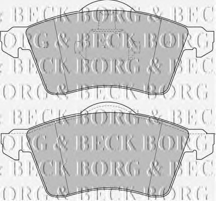 BBP1384 Borg&beck pastillas de freno delanteras