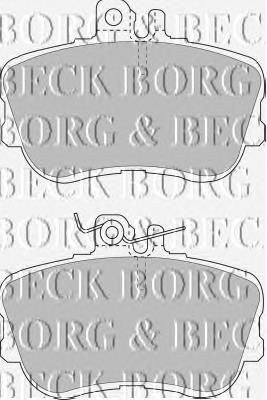 BBP1388 Borg&beck pastillas de freno delanteras