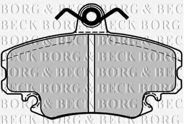 BBP1386 Borg&beck pastillas de freno delanteras