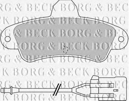 BBP1437 Borg&beck pastillas de freno traseras