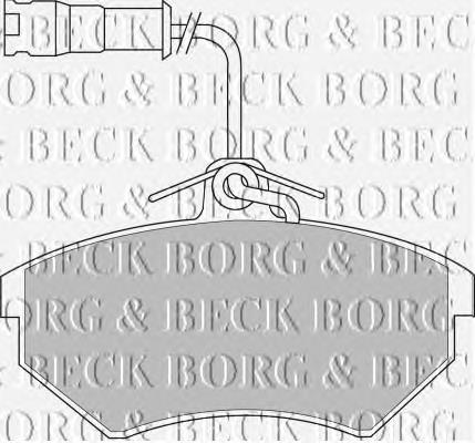 BBP1439 Borg&beck pastillas de freno traseras