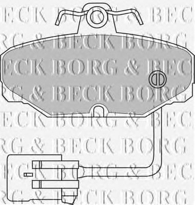 Pastillas de freno traseras BBP1433 Borg&beck