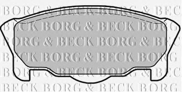 BBP1431 Borg&beck pastillas de freno delanteras