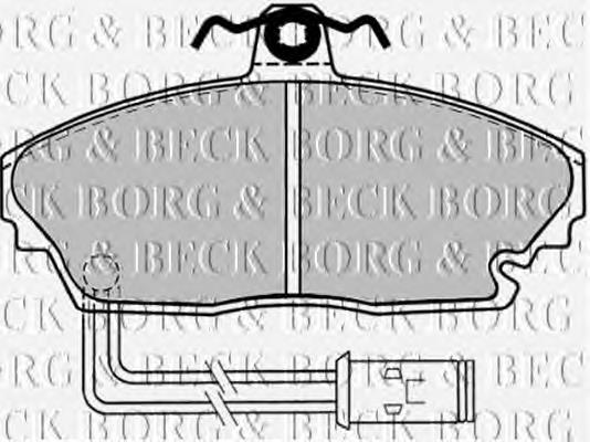 BBP1432 Borg&beck pastillas de freno delanteras