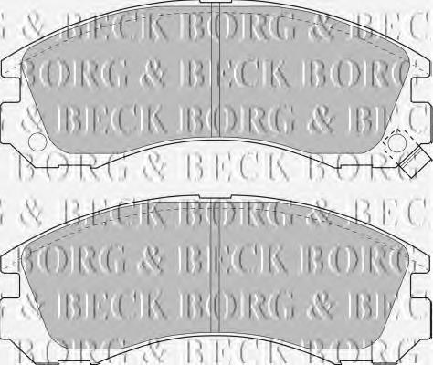 BBP1449 Borg&beck pastillas de freno delanteras