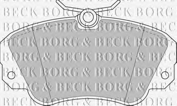 BBP1448 Borg&beck pastillas de freno delanteras