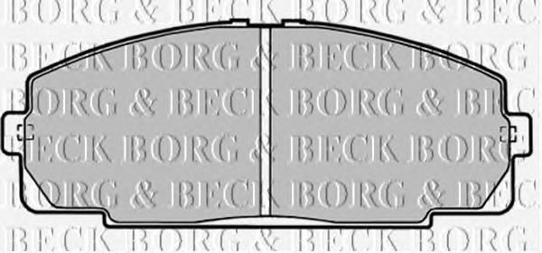 BBP1451 Borg&beck pastillas de freno delanteras