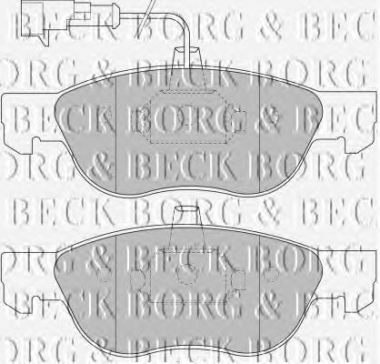 BBP1452 Borg&beck pastillas de freno delanteras