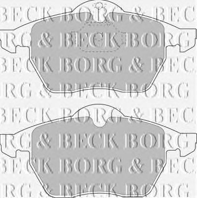 BBP1444 Borg&beck pastillas de freno delanteras