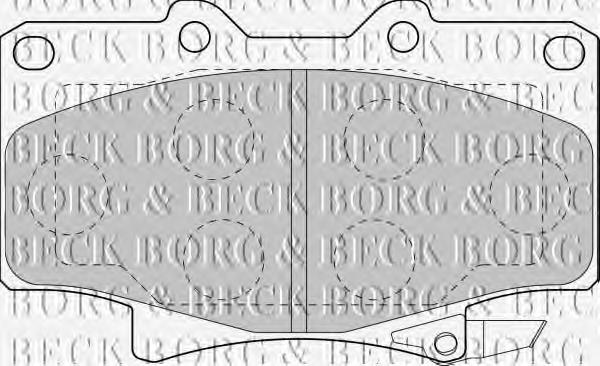 BBP1442 Borg&beck pastillas de freno delanteras