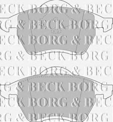 BBP1446 Borg&beck pastillas de freno delanteras