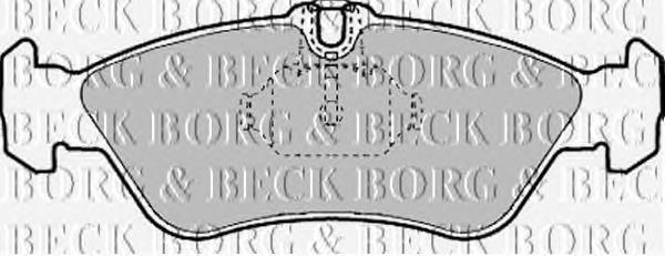 BBP1445 Borg&beck pastillas de freno traseras