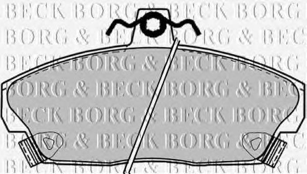 BBP1417 Borg&beck pastillas de freno delanteras