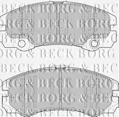 BBP1419 Borg&beck pastillas de freno delanteras