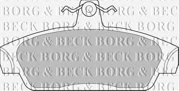 BBP1411 Borg&beck pastillas de freno delanteras