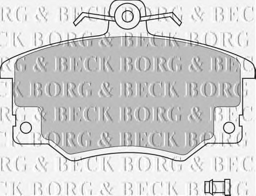 BBP1410 Borg&beck pastillas de freno delanteras