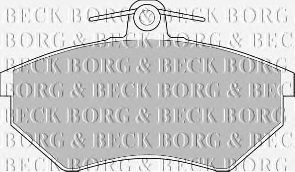 BBP1427 Borg&beck pastillas de freno delanteras