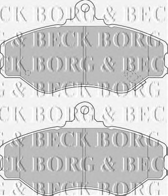 BBP1428 Borg&beck pastillas de freno delanteras