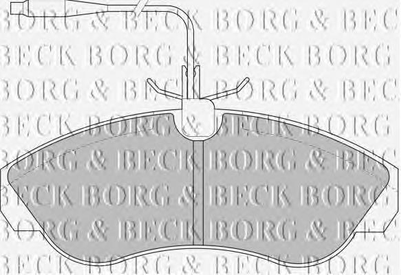 BBP1430 Borg&beck pastillas de freno delanteras