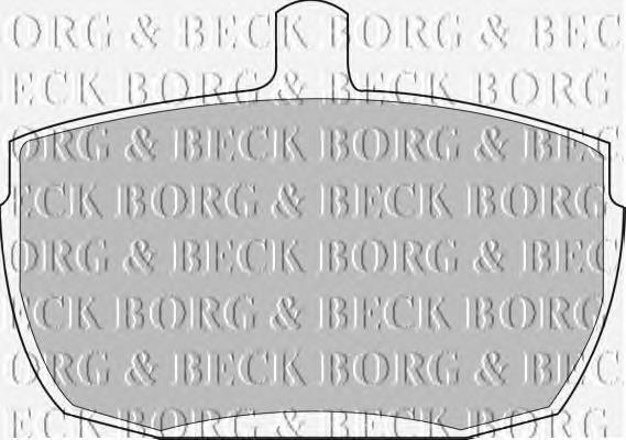 Pastillas de freno delanteras BBP1422 Borg&beck